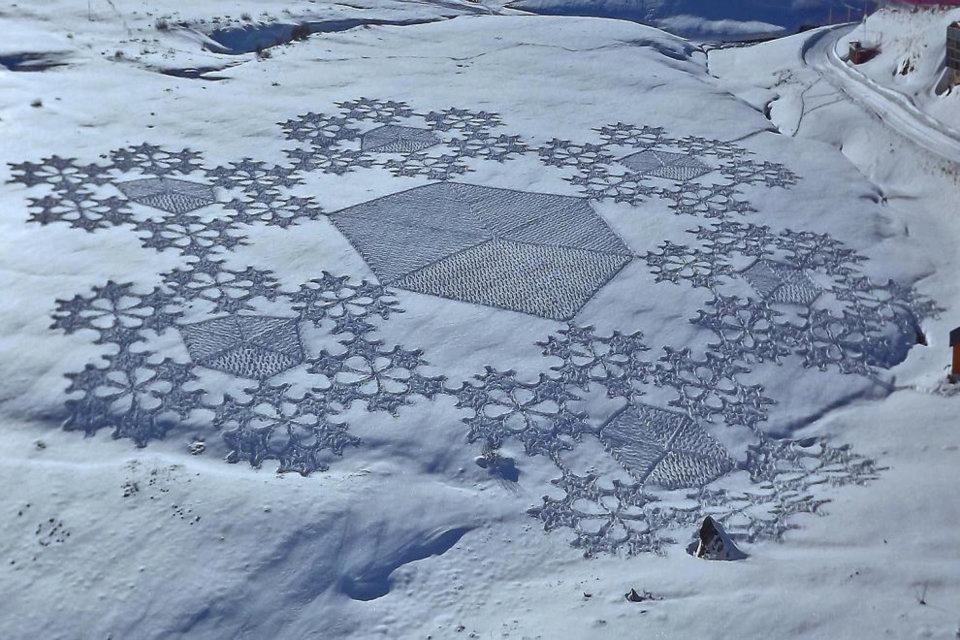【感動アート】雪の上を歩いて描くスノーアートが美しすぎて・・・絶句 (ﾟДﾟ；) | 感動系 | Beauty & Healthy